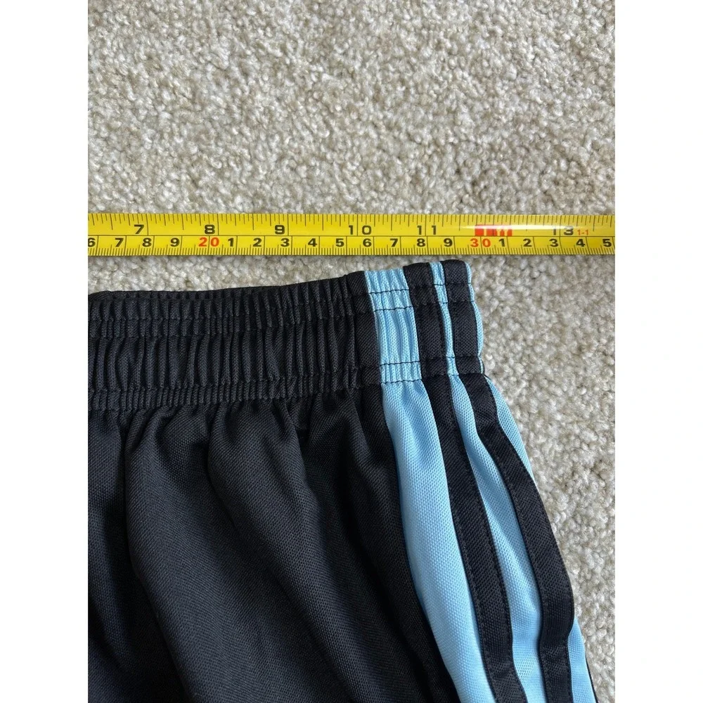 Adidas Performance Climalite Soccer Shorts Lined Black Blue Youth XL